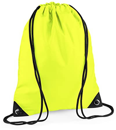 BagBase BG10 Premium Gymsac - Fluoreszierendes Gelb
