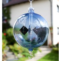 Lichtmühle mit Öse und Haken farbig (Blau, 100 mm)