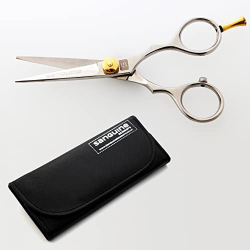 Haarschere, Friseurschere, Haarschneideschere - 4,5 Zoll, 11,5 cm + Etui & Spitzenschutz