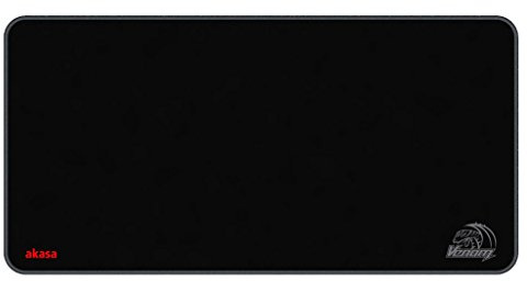 Akasa Venom Mauspad TXL mit Extended Large Size 1000 x 500 x 5 mm und Advanced Micro Weaved Surface Support für PC/Laptop - Schwarz