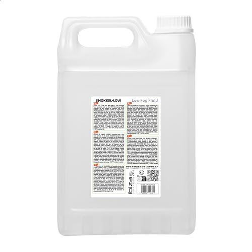 Ibiza - SMOKE5L-LOW - Liquido per macchina del fumo LOW a base d'acqua - Rimane a terra - 5 litri