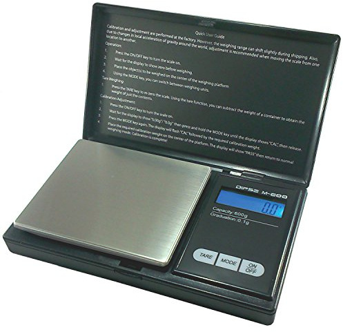 Dipse Digitalwaage M-600 - Digitale Feinwaage/Taschenwaage bis 600g in 0,1g Schritten