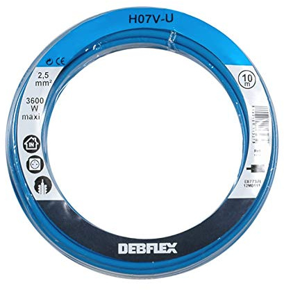 Debflex 111327 Cable Reel HO7V-U 2.5 10 m Blue