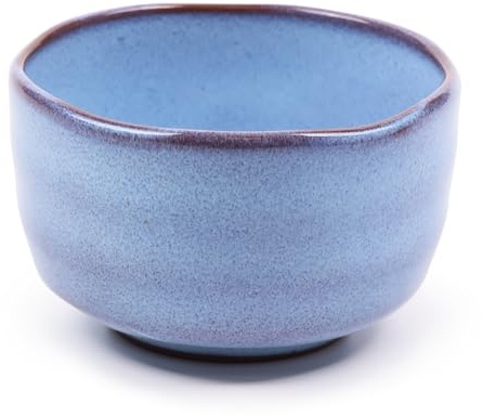 BambooMN Brand - Matcha Tea Bowl - Shimmering Blue
