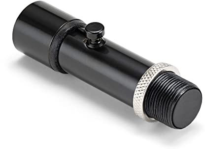 On-Stage QK-2B Adaptateur de clip de microphone à libération rapide pour un échange aisé de microphone, support sans vis avec bouton poussoir et connexion à clipser, filetage 5/8-27, anti-chocs,