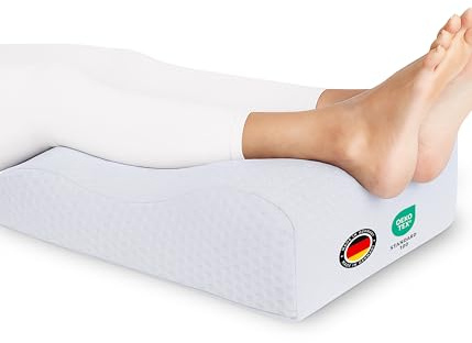 Medicline Venenkissen – Ergonomische Beinhochlagerung für Entspannung & bessere Durchblutung – Atmungsaktiv, für Allergiker geeignet, Oeko-TEX® Zertifiziert – Made in Germany