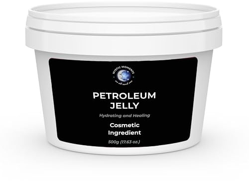 Mystic Moments | Petroleum Jelly | Soothing Moisturiser for Dry & Cracked Skin | Protects Against Windburn, Chapping & Minor Burns | Nappy Rash Relief | Skin Barrier Balm | 500g