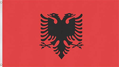 Flagge Fahne ca. 90x150 cm Nationalflagge Nationalfahne Farbe Albanien