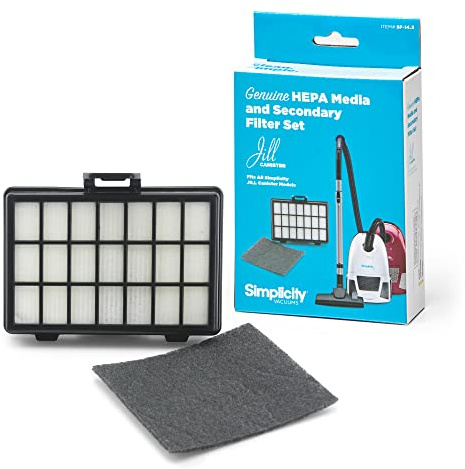 Simplicity Vacuums Genuine SF-I4.3 Filter Set with HEPA Media for Jill Canister Vacuum Cleaner, Jill Replacement Filter Only