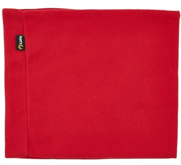 Lupa Handgefertigter Unisex-Doppelschicht-Mikrofleece-Halswärmer – Halsgamaschen für Männer – Winter-Halswärmer für Frauen (rot)