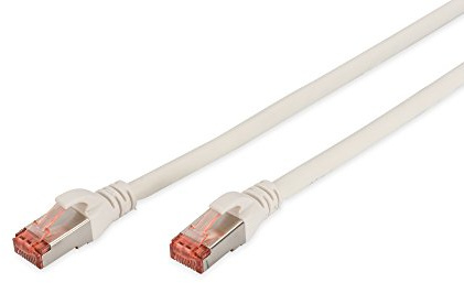 DIGITUS Câble LAN Cat 6-0,5m - RJ45 Câble réseau - S/FTP blindé - Compatible Cat 6A & Cat 7 - Blanc