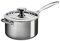 Le Creuset Evolution Cazo de acero inoxidable con tapa y asa auxiliar, 3 capas, diámetro 18 cm, 2.8 L