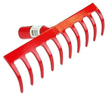 BG Bau- und Gartengeräte HgmbH Polar 2233 Stahlrechen 31 cm 12 Zinken ca. 5 mm Stahlstärke Profiqualität