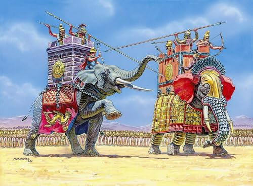 Zvezda 500788011-1:72 War Elephants, Miniatur