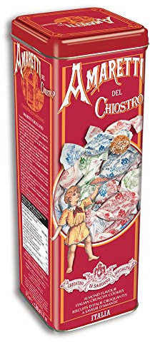 Chiostro di Saronno, Amaretti Croccanti, Gusto Classico, Senza Glutine - confezione in latta da 175g