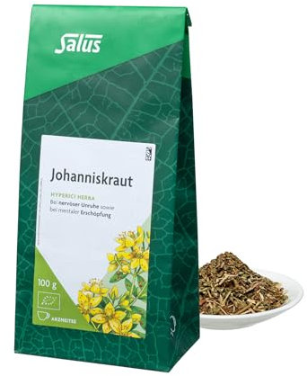 Salus - Johanniskraut Tee - 1x 100 g Beutel - lose - Arzneitee - Hyperici herba - zur Unterstützung der Behandlung von nervöser Unruhe und Schlafstörungen - bio