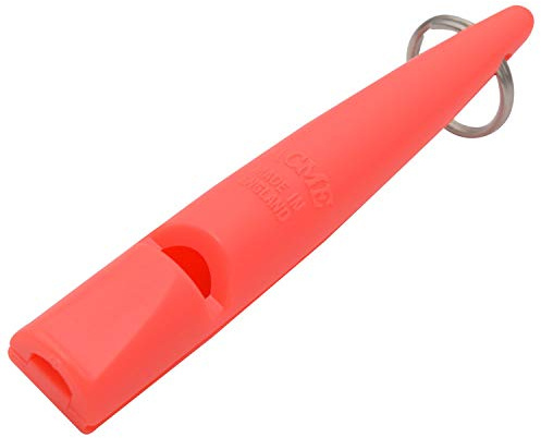 ACME Hundepfeife No. 210,5 | Original aus England | Ideal für die Hundeausbildung | Robustes Material | Genormte Frequenz | Laut und weitreichend (Coral red)