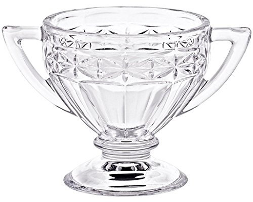 Zuckerdose Ohne Deckel Zuckerschale Winter Transparent 10 cm Kristallglas
