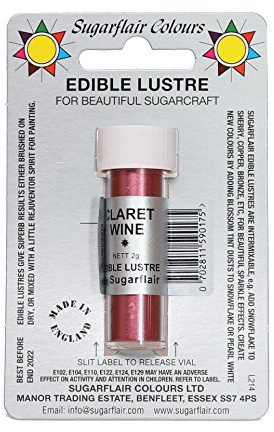 Sugarflair Edible Lustre Claret Wine - 2 Gram