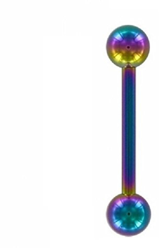 eeddoo Piercing Stab Brustwarzen-Piercing Bunt Titan