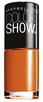 Maybelline Color Show Nail Varnish (Orange, Tangerine Sweet & Spicy 432 Tangerine Tan Tan, Brightness, Ethyl Acetate, Butyl Acetate, Nitrocellulose, Alcohol denat, Isopropyl Alcohol, Polyethylene terepht)