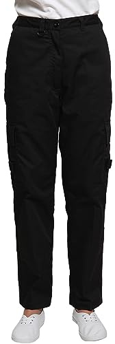 Mirabella Health & Beauty Pantalon Treillis Femme Noir Coupe Standard 34