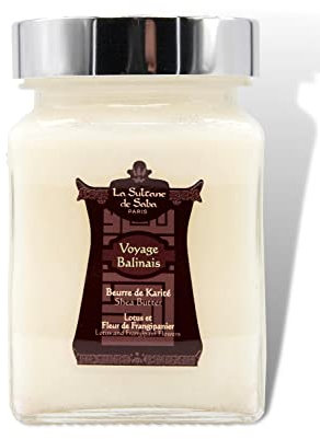 La Sultane de Saba Beurre de Karité Voyage Balinais, Lotus et Fleur de Frangipanier 300 ml
