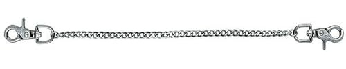 Herbertz Stabile Gliederkette, mit 2 schweren Karabinerhaken Messer, grau, M