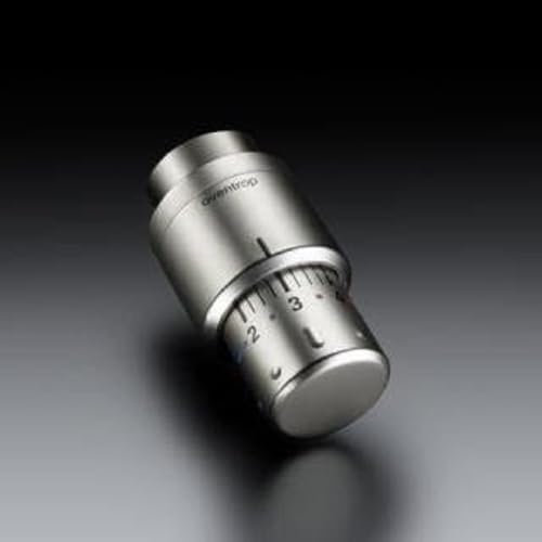 Oventrop - Thermostat Uni SH Edelstahl-Optikt, Anschluss 30 x 1,5 mit Nullstellung