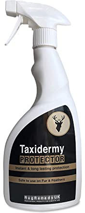 RugRemedy Taxidermy Animal and Bird Protector, Protect Your Taxidermied Birds and Other Creatures from Insects, Spray Applicator, Instant and Long Lasting Protection.