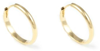 Band-Ohrring Hoop Creolen Ohrringe - Gelbgold 18 Karat (750)