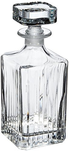 RCR 51521020006 Crystal Glassware Timeless Square Whisky / Wine Decanter, 75 CL / 750 ML