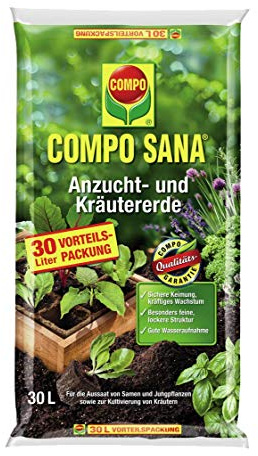 COMPO SANA Anzucht- und Kräutererde 30 l