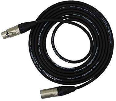 Pro Co Sound Excellines 20' XLR (M) to XLR (F) Lo-z Microphone Cable, 2x 24 Gauge