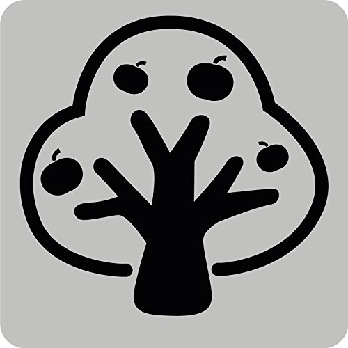 1 Apfelbaum-Aufkleber zur Dekoration von Wänden, Glasprodukten, Fliesen und allen anderen glatten Oberflächen; aus 18 Farben wählbar; in matt oder glänzend; Lichtblau - matt