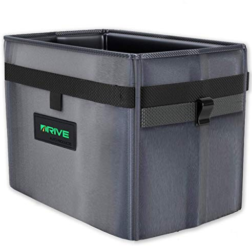 Drive Auto Products Bolsa de Basura Impermeable para Coche Negro