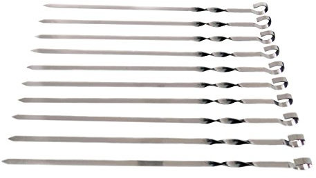 rukauf 20 Schaschlikspiesse Edelstahl (43cm)