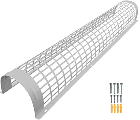 Elixir Gardens Metal Tube Heater Guards | 1, 1.3, 2, 2.3, 3 & 4 Foot Sizes | Safety Guard (Supplied with Attachment Screws & Plugs) | Strong & Durable Powder Coated Steel | 2 ft