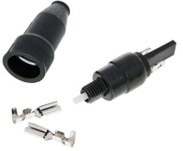 Moto Supply Bremslichtschalter für Aprilia SR 50 2T LC 97-00 ZD4MZ (Minarelli) - Schwarz, Drucktaste, Druckknopf, Manual, IP54