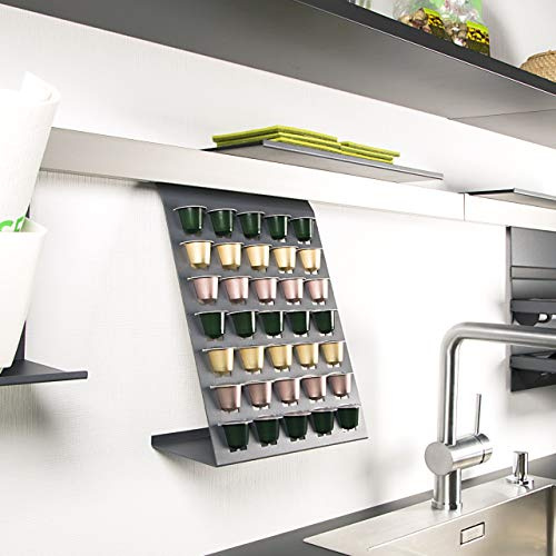 SOTECH Linero MosaiQ Kapselhalter graphitschwarz für 35 Kaffeekapseln | passend für Linero Nischensystem