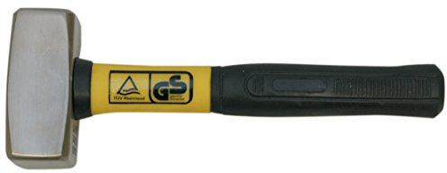 CAPALDO Martello e Mazzetta in Acciaio Forgiato e Mazzetta in Vetroresina GS-TUV GR. 1000 Argento (Silver) 1000 g