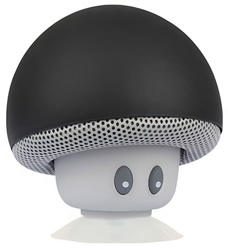 Hipipooo Mini altoparlante portatile Bluetooth senza fili con ventosa Compatibile con telefono cellulare, laptop, pc (nero)