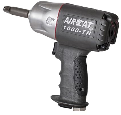 AIRCAT Pneumatic Tools 1000-TH-2: 1/2-Inch Composite Impact Wrench 1,000 ft-lbs of Torque - 2-Inch Extended Anvil