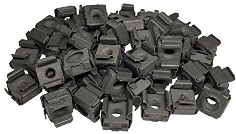 RackGold® M5 Black Snap Cage Nuts 50 Pack - USA Made