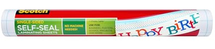 Scotch Selbstklebende Laminierfolien, einseitig, 40,6 cm x 3 m Rolle (LS854SS-ROLL)