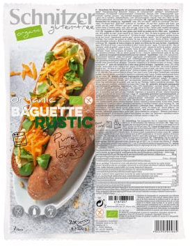 Baguette rustique sans gluten BIO Schnitzer - 360 g