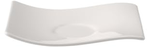 Villeroy & Boch Newwave - Plato de café (14 x 11 cm), Color Blanco
