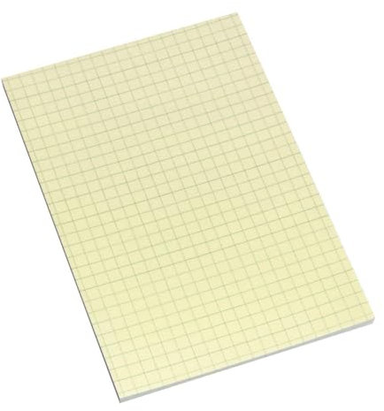 inFO Haftnotizen kariert gelb - 100 x 150 mm, 100 Blatt, Packung mit 100 Stück