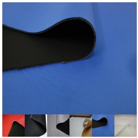 Fabrics de City Royal Azul/Marino 3 mm Neopreno plástico Double Face neopreno elástico plástico, 3261