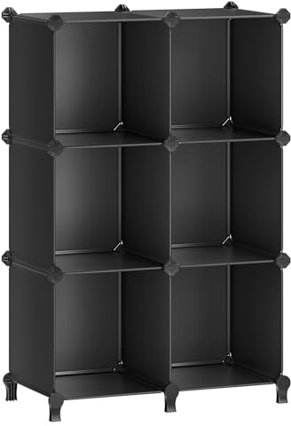 SONGMICS 6 Cube Storage Organizer, DIY Closet Shelf